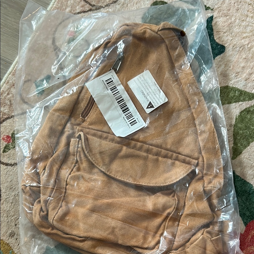 Tan Canvas Sling bag